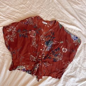 Patrons of Peace Flowy Crop Top (Small)